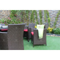 Design luxuoso de resina sintética Rattan Café e conjunto de jantar para jardim exterior Paito Wicker Furniture